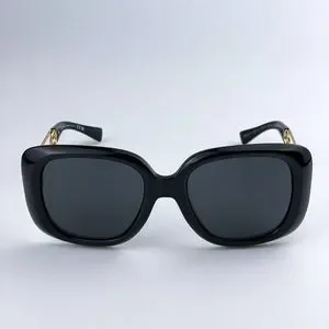 Versace VE4411 GB1/87 Sunglasses Black Grey Square Women Versace VE4411 GB1/87 54mm Black / Dark Grey Lens Sunglasses  main image 3